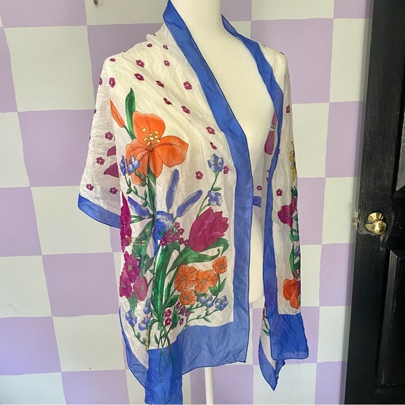 *3 for $12* Hand Painted Silk Scarf - Picture 9 of 11